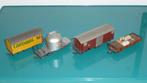 Bemo serie van 4 smalspoor goederenwagens 12mm, Overige merken, Gelijkstroom, Wagon, Ophalen of Verzenden