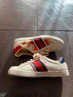 Gucci Ace “Flames” EU41, Kleding | Heren, Wit, Nieuw, Ophalen of Verzenden, Sneakers of Gympen