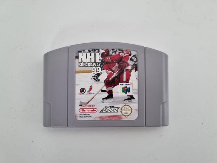 NHL Breakaway 99 - Nintendo 64, Spelcomputers en Games, Games | Nintendo 64, Zo goed als nieuw, Sport, 2 spelers, Vanaf 3 jaar