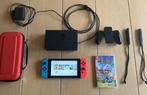 Nintendo Switch V1 - met spel Mario + Rabbids, Spelcomputers en Games, Ophalen, Met 2 controllers, Switch Original, Gebruikt