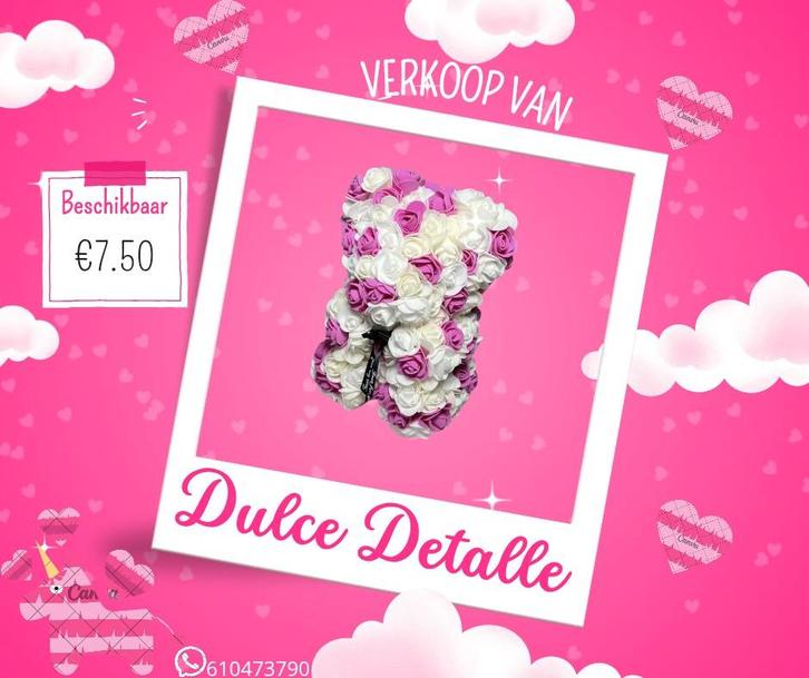 Rozenbeer - Perfect cadeau voor elke gelegenheid!, Hobby en Vrije tijd, Feestartikelen, Nieuw, Valentijn of Romantisch, Ophalen of Verzenden