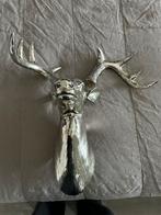 Zilveren decoratieve hertenkop, Ophalen of Verzenden, Gebruikt