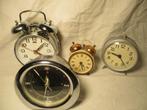4x met de hand opdraai wekkers, Verzenden, Wandklok