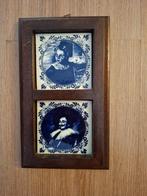 Delftsblauwe tegeltjes in houtenlijst, Antiek en Kunst, Ophalen