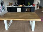 Limba houten eettafel - 200x100 cm massief hout!  Droomhout, Ophalen, Gebruikt, 100 tot 150 cm, 150 tot 200 cm