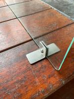 Glazen haard scherm met stalen voet, Ophalen, Zo goed als nieuw, Inbouwhaard, Houthaard