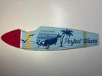 Houten surfplank wandbord perfect wavers 60cm, Verzenden, Nieuw