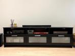Black TV Cabinet, Huis en Inrichting, Kasten | Televisiemeubels, Ophalen, Minimal, 150 tot 200 cm, Zo goed als nieuw