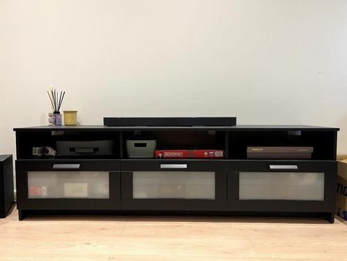 Black TV Cabinet, Huis en Inrichting, Kasten | Televisiemeubels, Zo goed als nieuw, Minder dan 100 cm, 150 tot 200 cm, 25 tot 50 cm