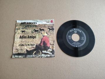 Single: Jim Reeves - Adios Amigo (1962)    beschikbaar voor biedingen