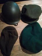 Leger baret , platte pet ,helm militair, Verzamelen, Nederland, Helm of Baret, Landmacht, Ophalen