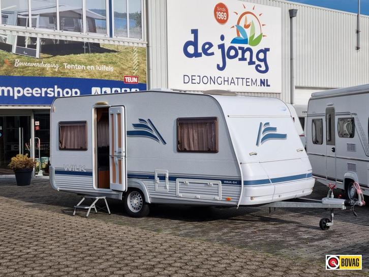 Wilk S4 470 DQ Isabella voortent, Caravans en Kamperen, Caravans, tot en met 4, 1000 - 1250 kg, Rondzit, Wilk, Dwarsbed, Overige typen