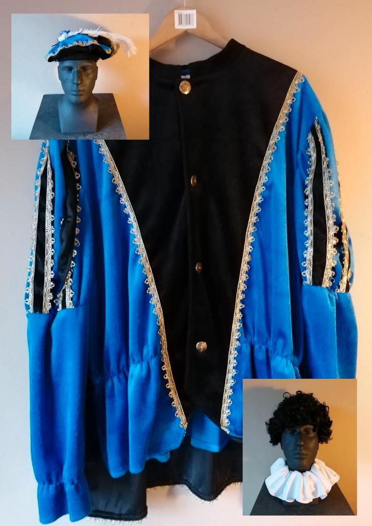 Compleet Luxe Pietenpak met toebehoren, Diversen, Sinterklaas, Zo goed als nieuw, Ophalen of Verzenden