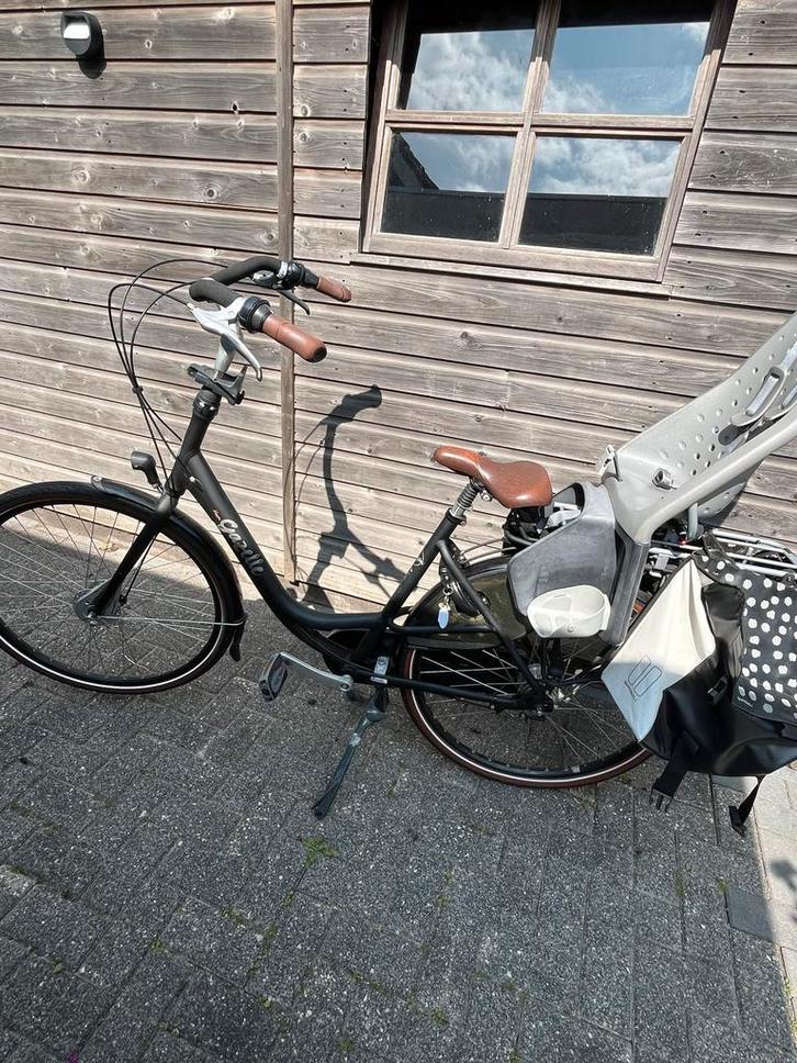 Gazelle Bloom Moederfiets 2017 + Yepp Zitje, Fietsen en Brommers, Fietsen | Dames | Damesfietsen, Gebruikt, Gazelle, (Extra) lage instap