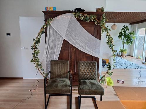 Backdrop trouwen (incl accessoires), Hobby en Vrije tijd, Feestartikelen | Verhuur, Zo goed als nieuw, Ophalen of Verzenden