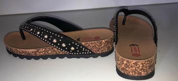 Bling bling comfortable leren slippers maat 36 beschikbaar voor biedingen