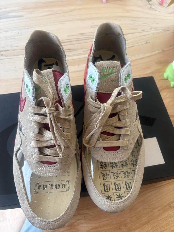 Nike Air Max 1 Clot Kiss of Death - Maat 43 VNDS, Kleding | Heren, Schoenen, Zo goed als nieuw, Sneakers of Gympen, Overige kleuren