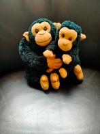 2 aapjes, ouder met kind. Zacht., Ophalen of Verzenden, Zo goed als nieuw, Overige typen