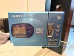Sony MZ-R35 MiniDisc Walkman, boekje, orgineel tasje, lader, Audio, Tv en Foto, Walkmans, Discmans en Minidiscspelers, Ophalen of Verzenden