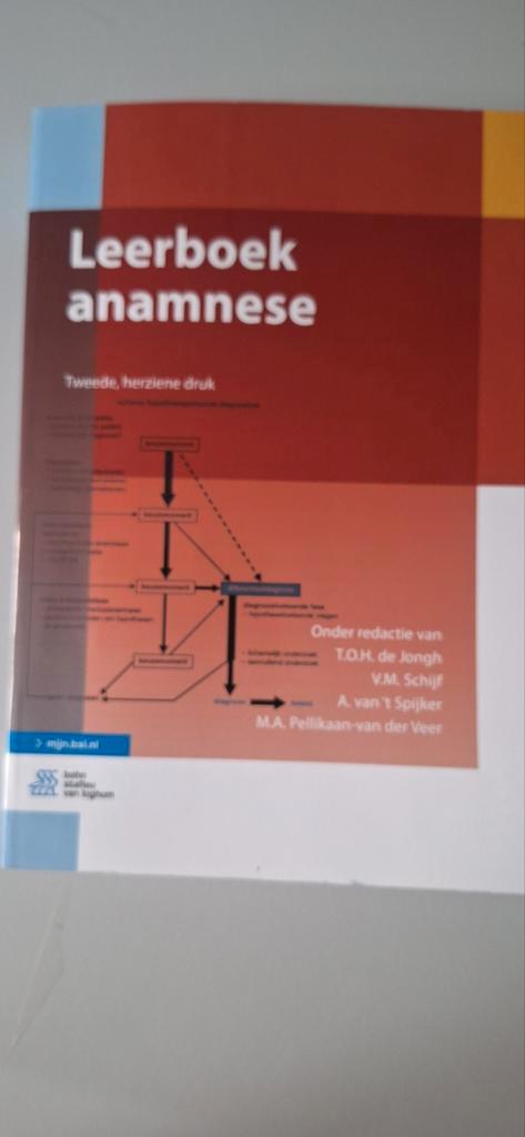 T.O.H. de Jongh - Leerboek anamnese, Boeken, Wetenschap, Zo goed als nieuw, Ophalen
