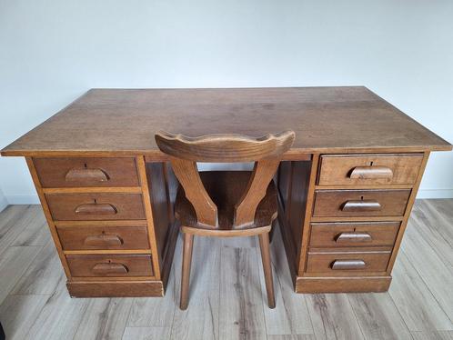 Antiek bureau, vintage, Huis en Inrichting, Bureaus, Gebruikt, Bureau, Ophalen