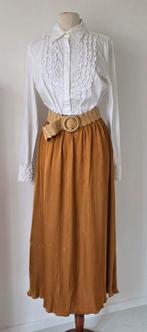 Penn & Ink goudkleurige maxi rok 40/42, Pauw purdey, Verzenden, Maat 42/44 (L), Onder de knie