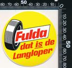 Sticker: Fulda - Dat is de langloper, Verzamelen, Auto of Motor, Ophalen of Verzenden