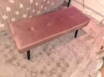 Fluwelen Bankje Oud Roze - Nieuwstaat!, Huis en Inrichting, Ophalen, Minder dan 50 cm, 75 tot 100 cm, Zo goed als nieuw