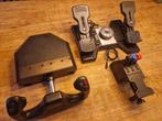 Volledige set logitech pro flight yoke set incl rudder., Computers en Software, Joysticks, Ophalen, Gebruikt