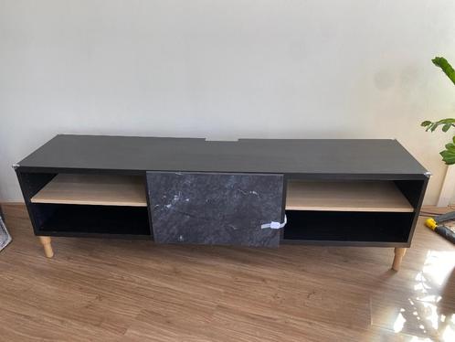 TV meubel Ikea BESTA zwart hout, Huis en Inrichting, Kasten | Televisiemeubels, Zo goed als nieuw, Minder dan 100 cm, 150 tot 200 cm