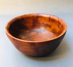 Mooie teak houten schaal, vintage, Verzenden, Rond, Hout