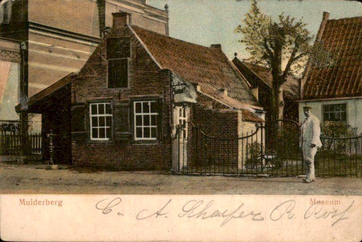 Muiderberg - Museum, Verzamelen, Ansichtkaarten | Nederland, Gelopen, Noord-Holland, Voor 1920, Ophalen of Verzenden