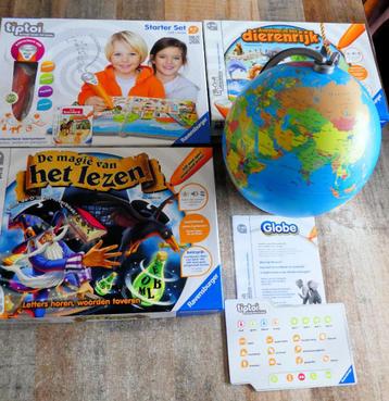 Tiptoi Starter set pen/stift + 2 Spellen + Globe  beschikbaar voor biedingen