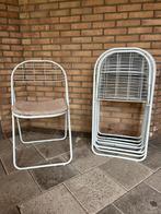IKEA Aland Klapstoelen – Niels Gammelgaard – Set van 6 Grijs, Gebruikt, IKEA ALAND, Ophalen of Verzenden, Metaal