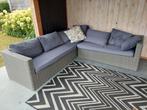 Loungebank van Wicker - Hoekbank, Ophalen, 5 zitplaatsen, Gebruikt, Loungeset