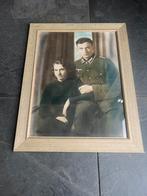 Grote foto Duitse soldaat in lijst, Ophalen of Verzenden, Landmacht, Duitsland, Foto of Poster