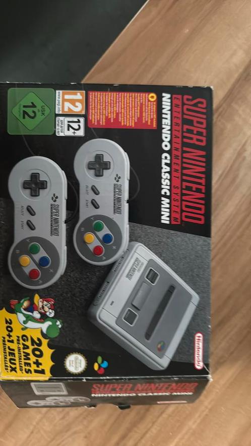Nintendo mini sness JAILBREAKED, Spelcomputers en Games, Spelcomputers | Nintendo Super NES, Zo goed als nieuw, Met 2 controllers