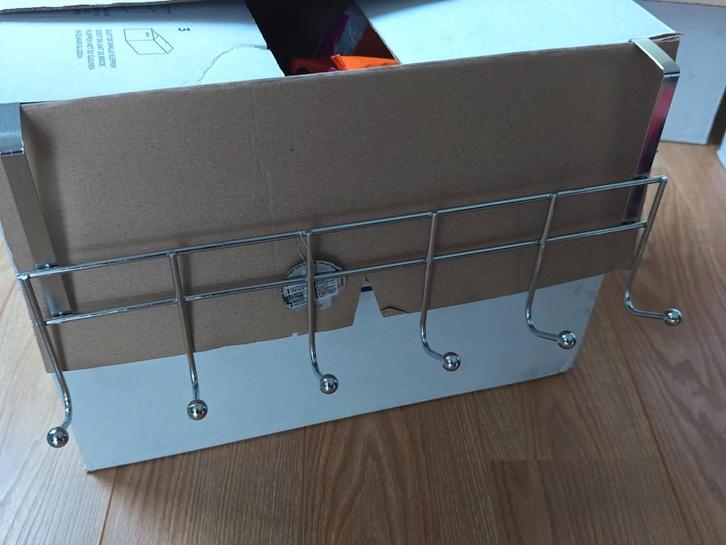 Metalen deurhanger met 6 Haken, Huis en Inrichting, Woonaccessoires | Kapstokken, Nieuw, Minder dan 100 cm, Metaal, Ophalen of Verzenden