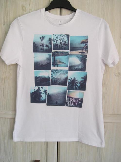 T-shirt mt M, Kleding | Heren, T-shirts, Gedragen, Maat 48/50 (M), Wit, Ophalen of Verzenden