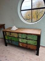 ladenkastje industrieel, Huis en Inrichting, Ophalen, Overige materialen, 100 tot 150 cm, Zo goed als nieuw