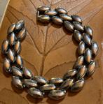Vintage zilverkleurig stalen schakels armband ixxi designers, Ophalen of Verzenden, Zo goed als nieuw, Zilver, Staal