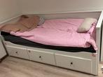 IKEA bed, Wit, Tweepersoons, Zo goed als nieuw, Hout