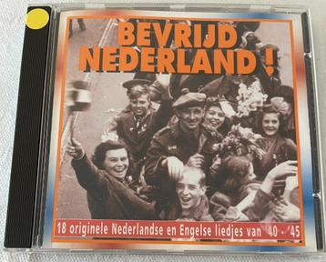 CD Bevrijd Nederland! - 18 Originele Liedjes 40 / 45 beschikbaar voor biedingen