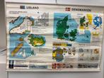 School-landkaart IJsland Denemarken, Antiek en Kunst, Antiek | Schoolplaten, Ophalen, Aardrijkskunde