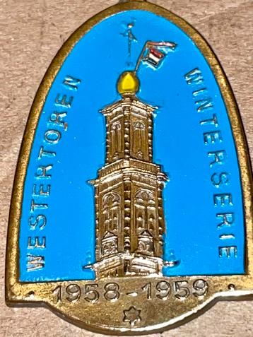 Westertoren Winterserie 1958-1959 Speldje beschikbaar voor biedingen