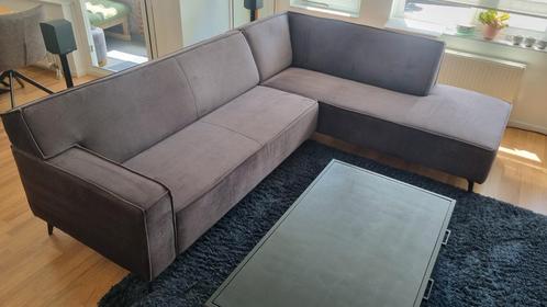 Hoekbank Goossens Edolo + hocker, Huis en Inrichting, Banken | Complete zithoeken, Zo goed als nieuw, Ophalen