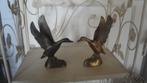 2 messing vogels, Antiek en Kunst, Antiek | Koper en Brons, Ophalen of Verzenden, Koper