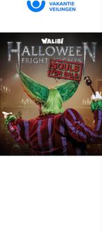 2 tickets walibi Fright night, Twee personen