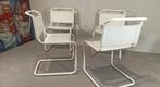 Set van 4 vintage Mart Stam design buisframe stoelen, Huis en Inrichting, Stoelen, Ophalen, Tweedehands, Metaal, Tweedehands