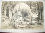063/ Roozendaal De Zwitserse partij en  de Waterberg 1887, Antiek en Kunst, Ophalen of Verzenden